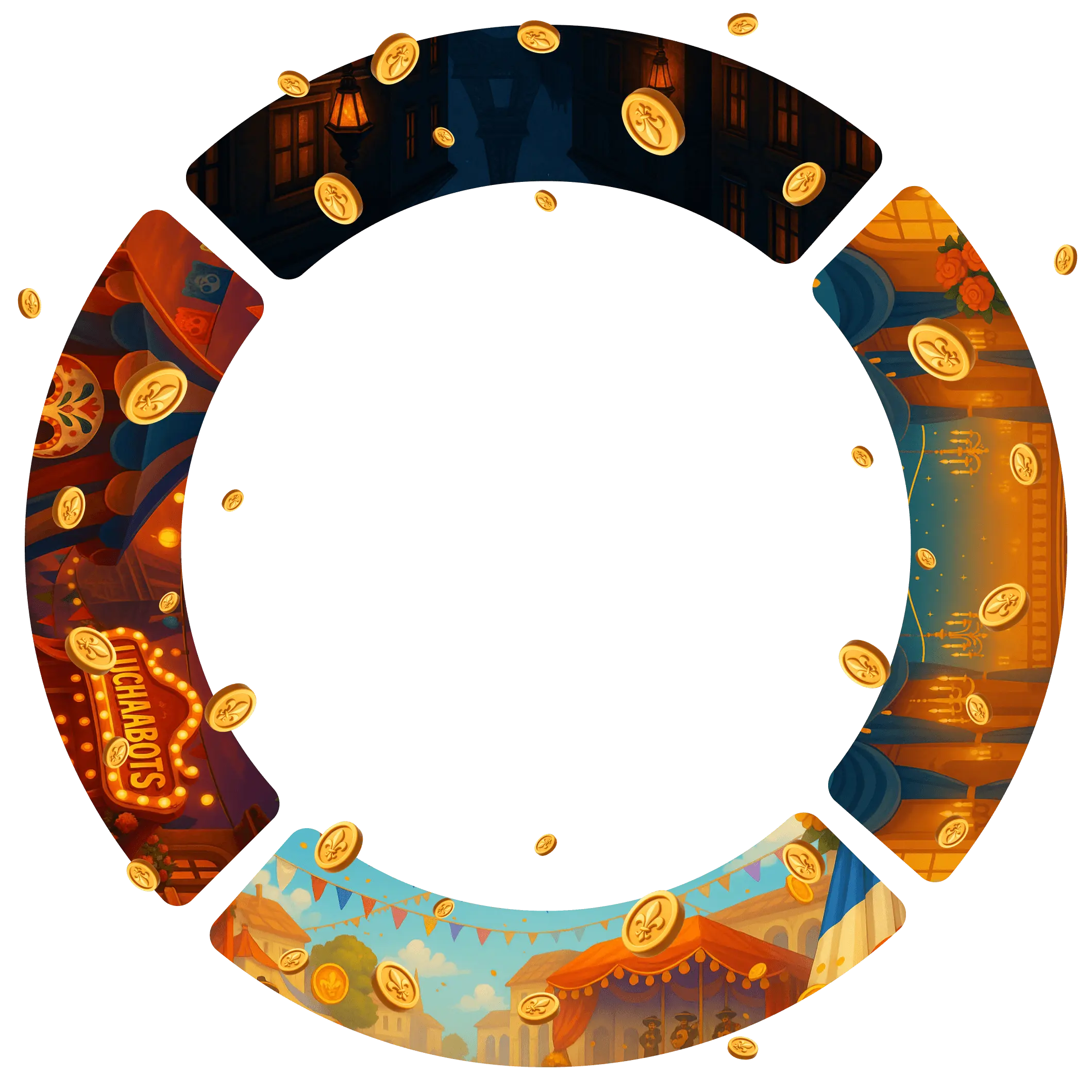 Casinos à paiement rapide France - Roue en arrière-plan